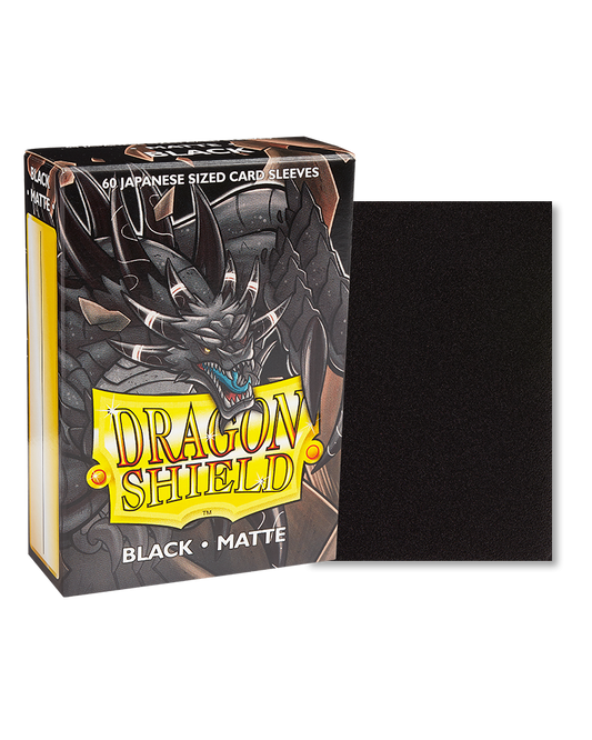 Dragon Shield Sleeves Japanese - Box 60 - Black Matte