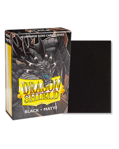 Dragon Shield Sleeves Japanese - Box 60 - Black Matte