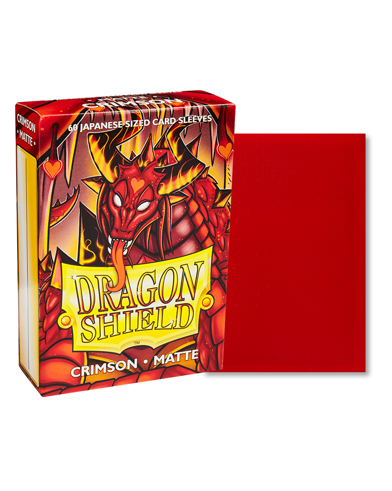 Dragon Shield Sleeves Japanese - Box 60 - Crimson Matte