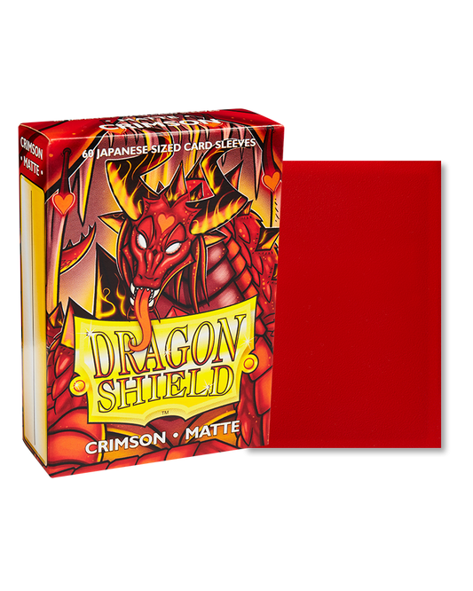 Dragon Shield Sleeves Japanese - Box 60 - Crimson Matte