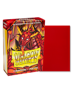 Dragon Shield Sleeves Japanese - Box 60 - Crimson Matte