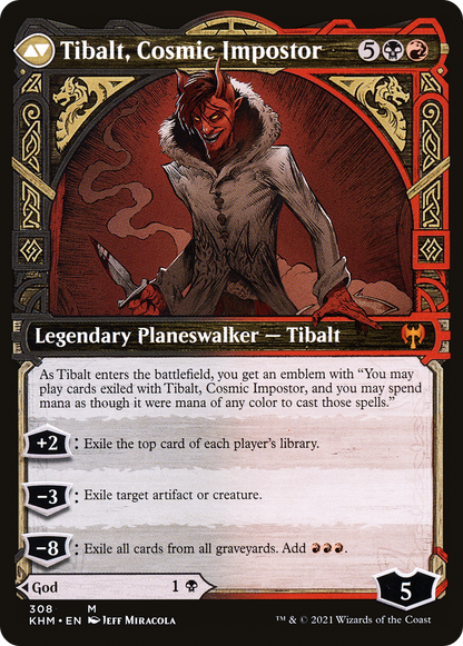 Valki, God of Lies // Tibalt, Cosmic Impostor (KHM-308) - Kaldheim: (Showcase)