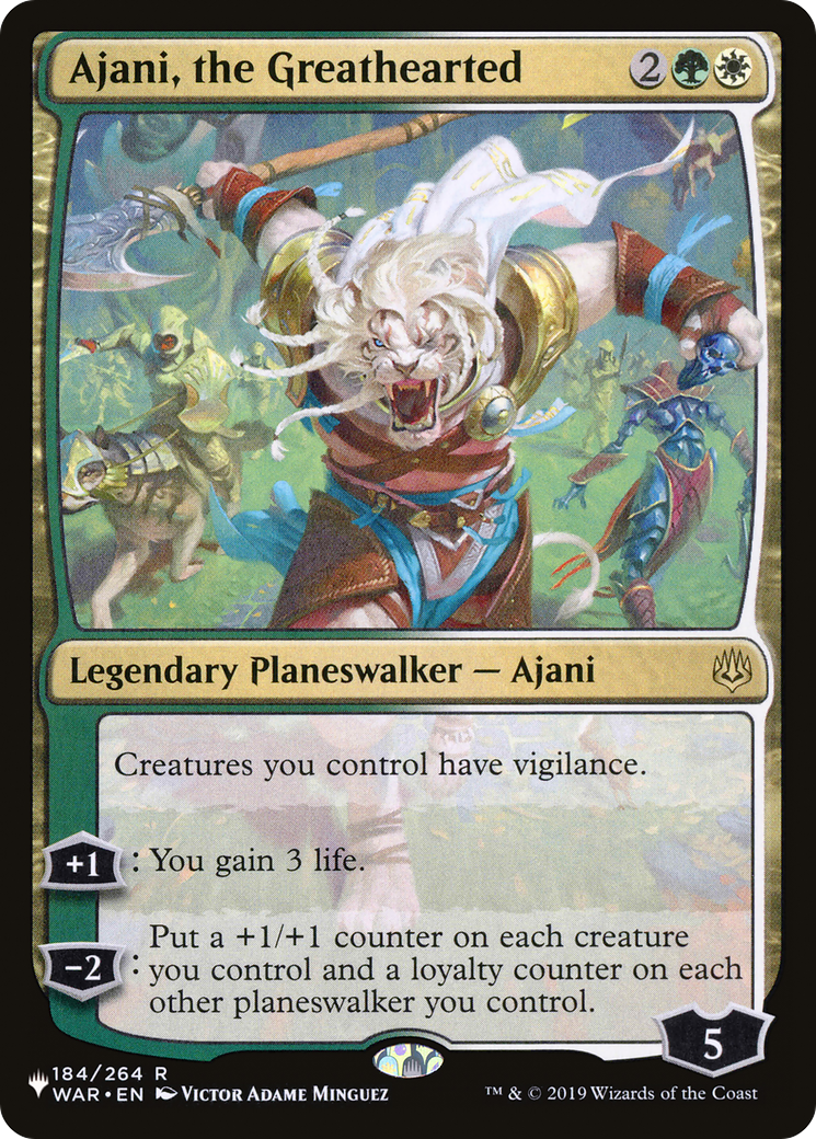 Ajani, the Greathearted (LIST-WAR-184) - The List