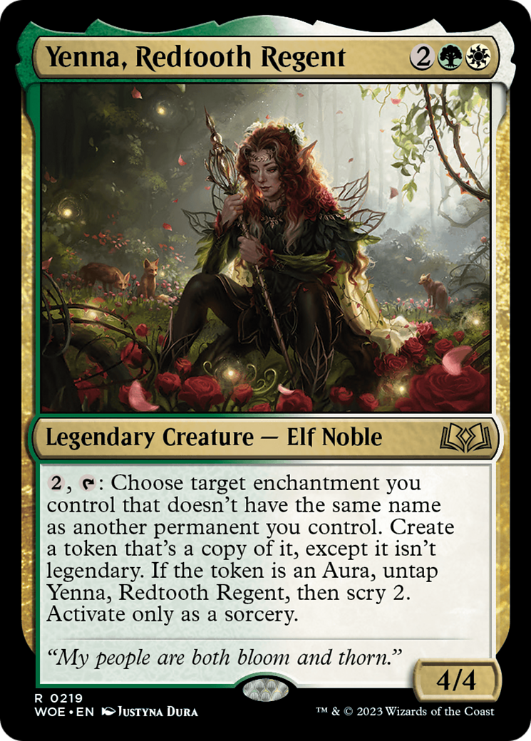 Yenna, Redtooth Regent (WOE-219) - Wilds of Eldraine Foil