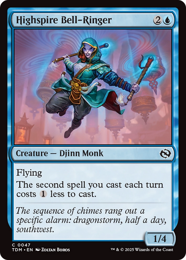 Highspire Bell-Ringer (TDM-047) - Tarkir: Dragonstorm Foil