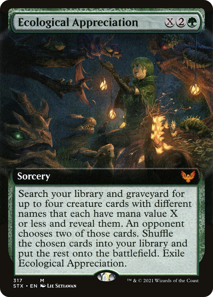 Ecological Appreciation (STX-317) - Strixhaven: School of Mages: (Extended Art)