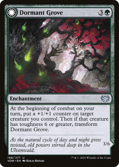 Dormant Grove // Gnarled Grovestrider (VOW-198) - Innistrad: Crimson Vow: (Double Faced Transform)