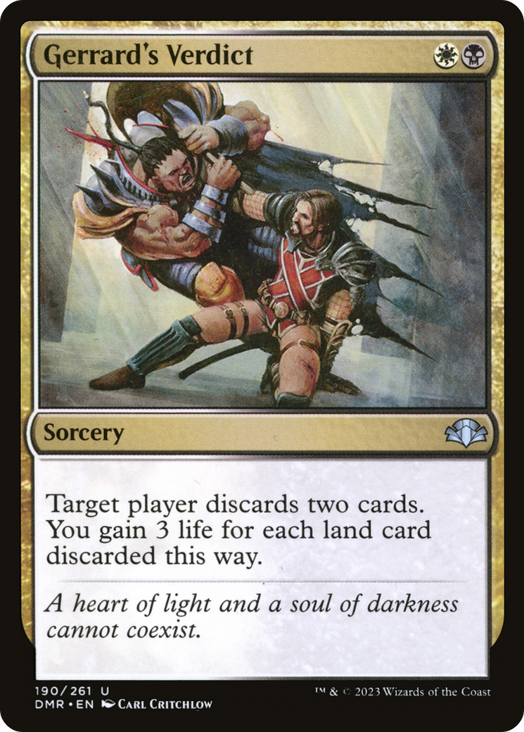 Gerrard's Verdict (DMR-190) - Dominaria Remastered Foil