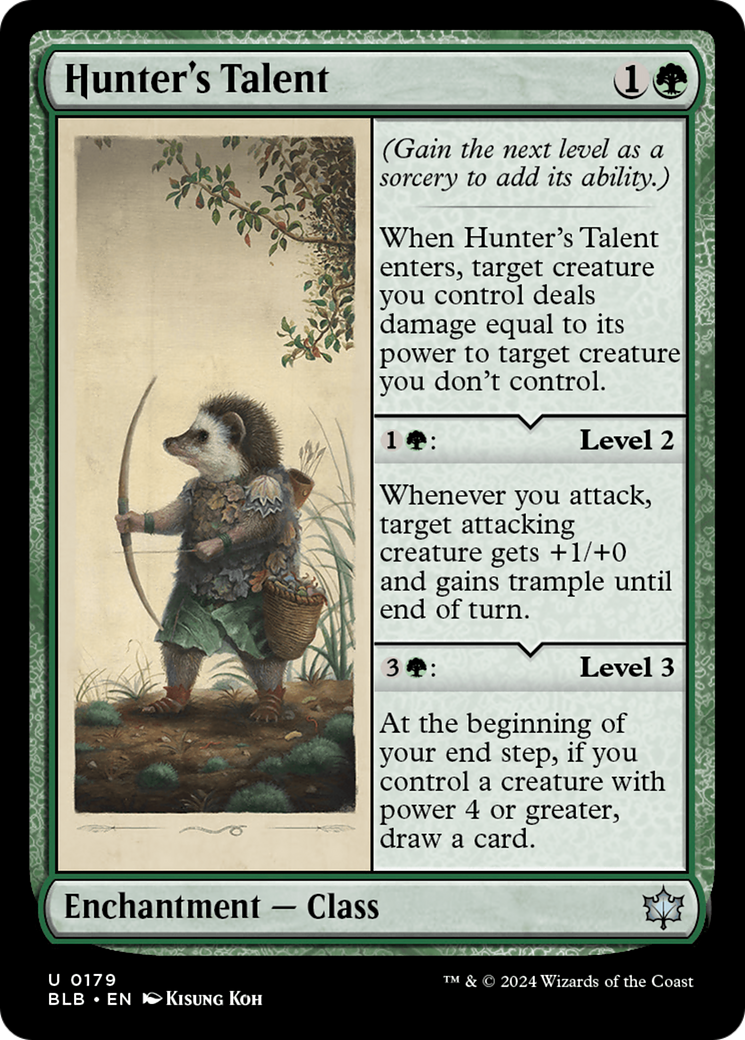Hunter's Talent (BLB-179) - Bloomburrow Foil
