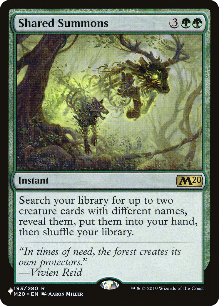 Shared Summons (LIST-M20-193) - The List