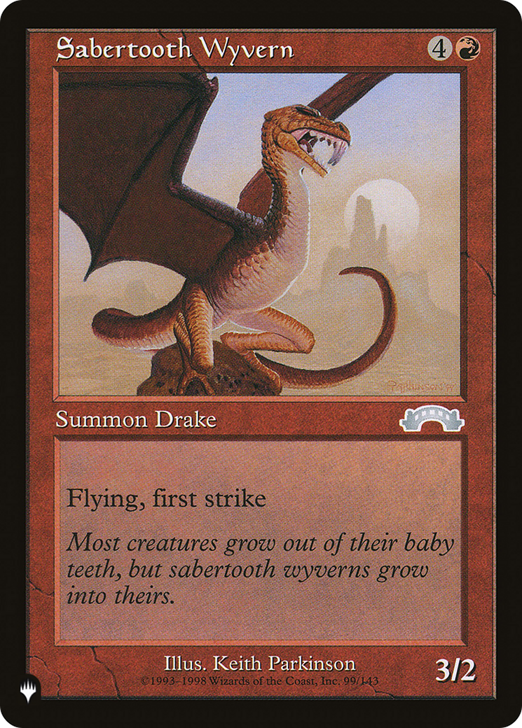 Sabertooth Wyvern (LIST-EXO-99) - The List
