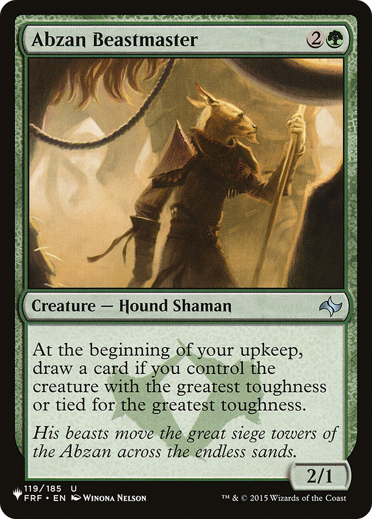 Abzan Beastmaster (LIST-FRF-119) - The List