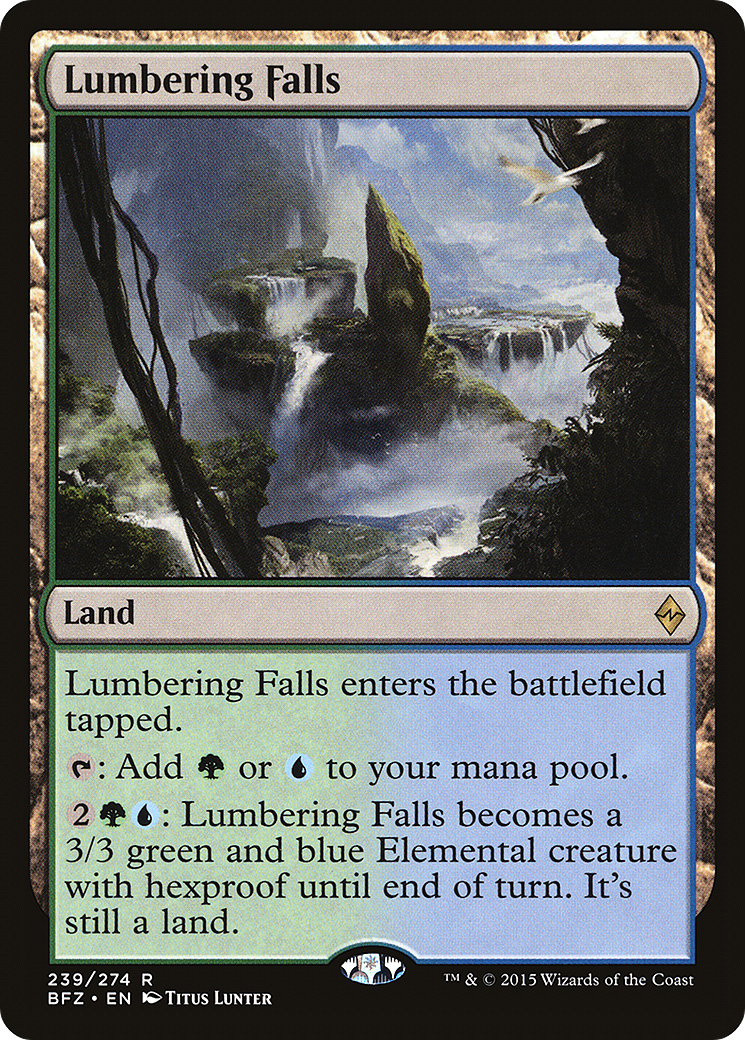 Lumbering Falls (BFZ-239) - Battle for Zendikar Foil