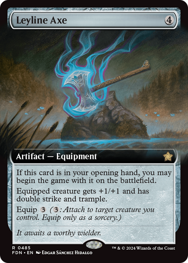 Leyline Axe (FDN-485) - Foundations: (Extended Art) Foil