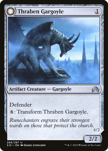 Thraben Gargoyle // Stonewing Antagonizer (SOI-266) - Shadows over Innistrad: (Double Faced Transform) Foil