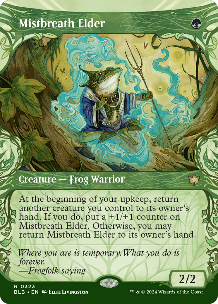 Mistbreath Elder (BLB-323) - Bloomburrow: (Showcase) (Borderless) Foil