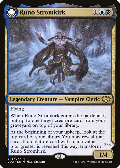 Runo Stromkirk // Krothuss, Lord of the Deep (VOW-246) - Innistrad: Crimson Vow: (Double Faced Transform) Foil