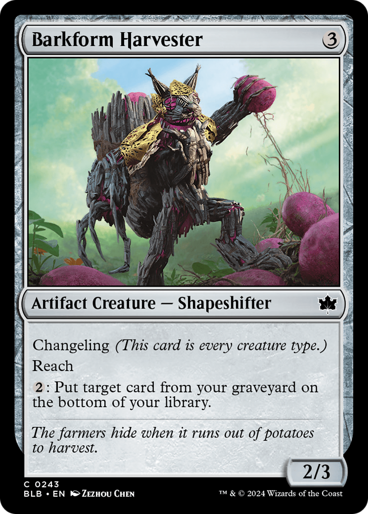 Barkform Harvester (BLB-243) - Bloomburrow Foil