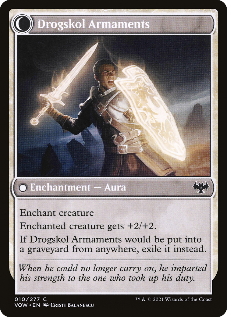 Drogskol Infantry // Drogskol Armaments (VOW-010) - Innistrad: Crimson Vow: (Double Faced Transform)