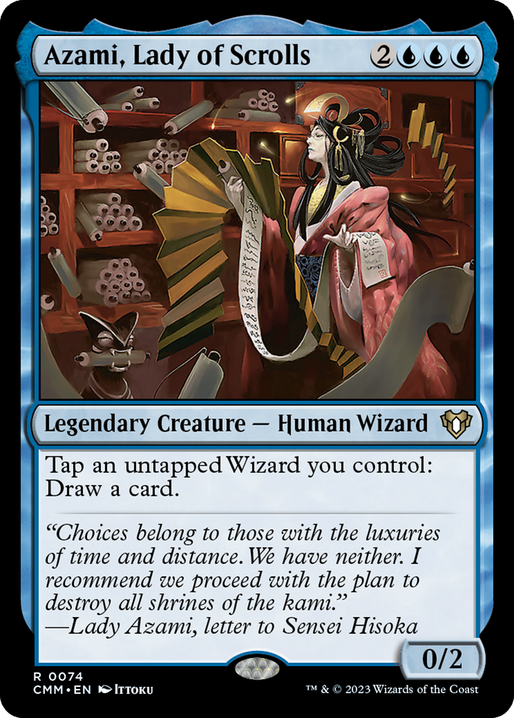 Azami, Lady of Scrolls (CMM-074) - Commander Masters