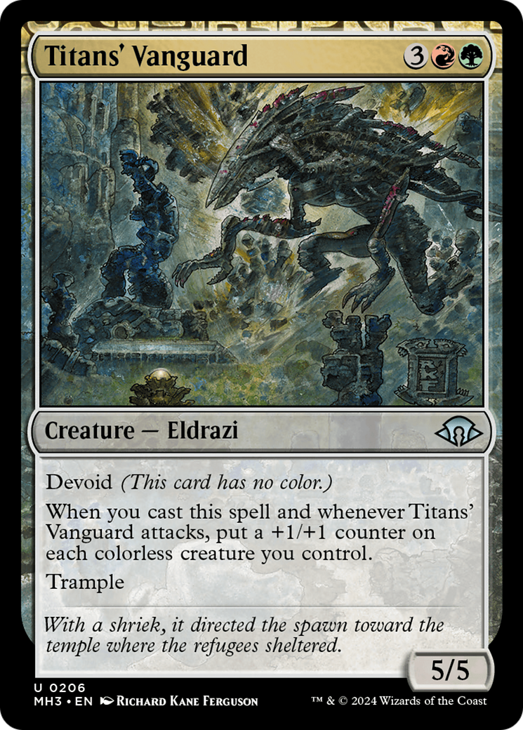 Titans' Vanguard (MH3-206) - Modern Horizons 3: (devoid) Foil