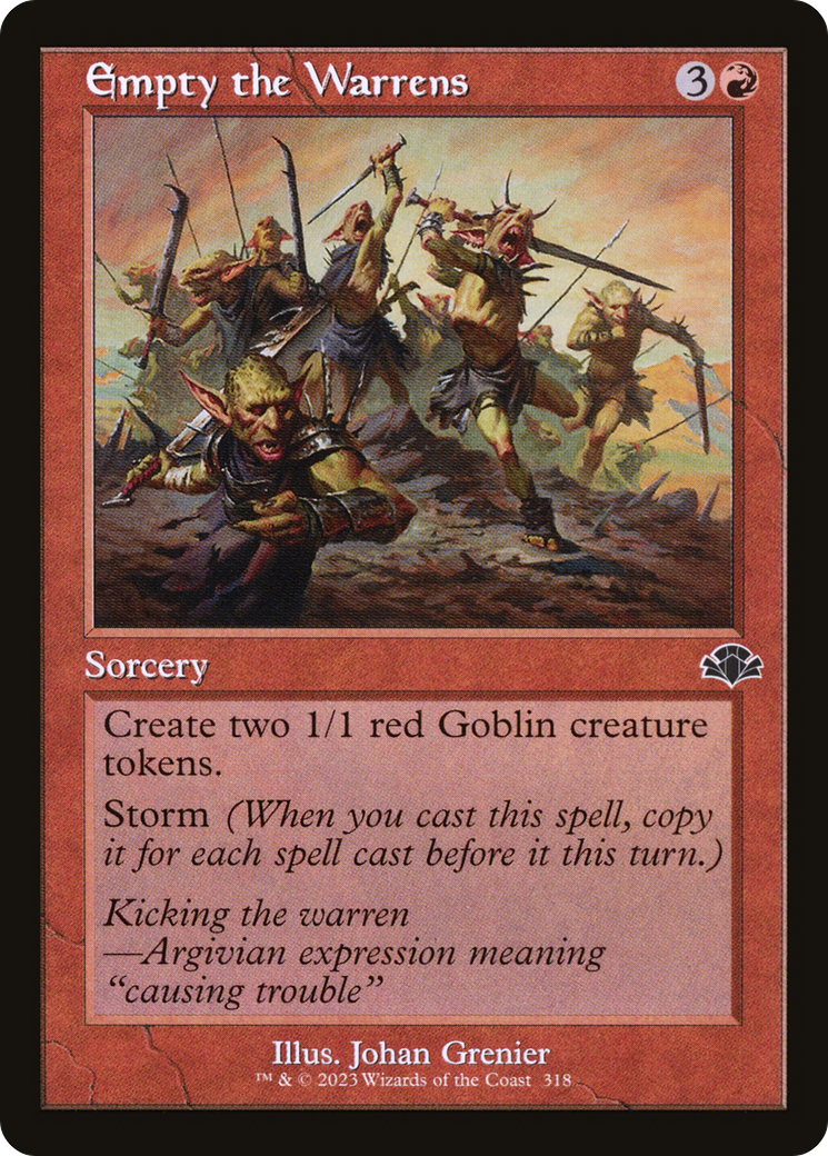 Empty the Warrens (DMR-318) - Dominaria Remastered Foil