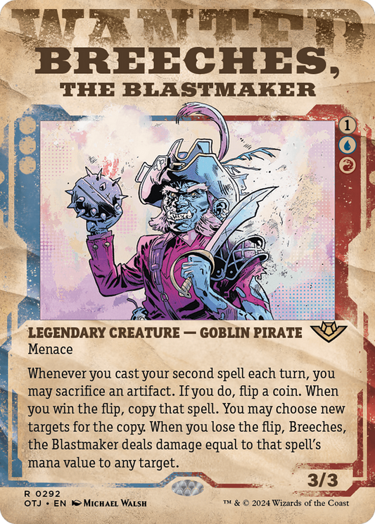 Breeches, the Blastmaker (OTJ-292) - Outlaws of Thunder Junction: (Showcase) (Borderless) Foil
