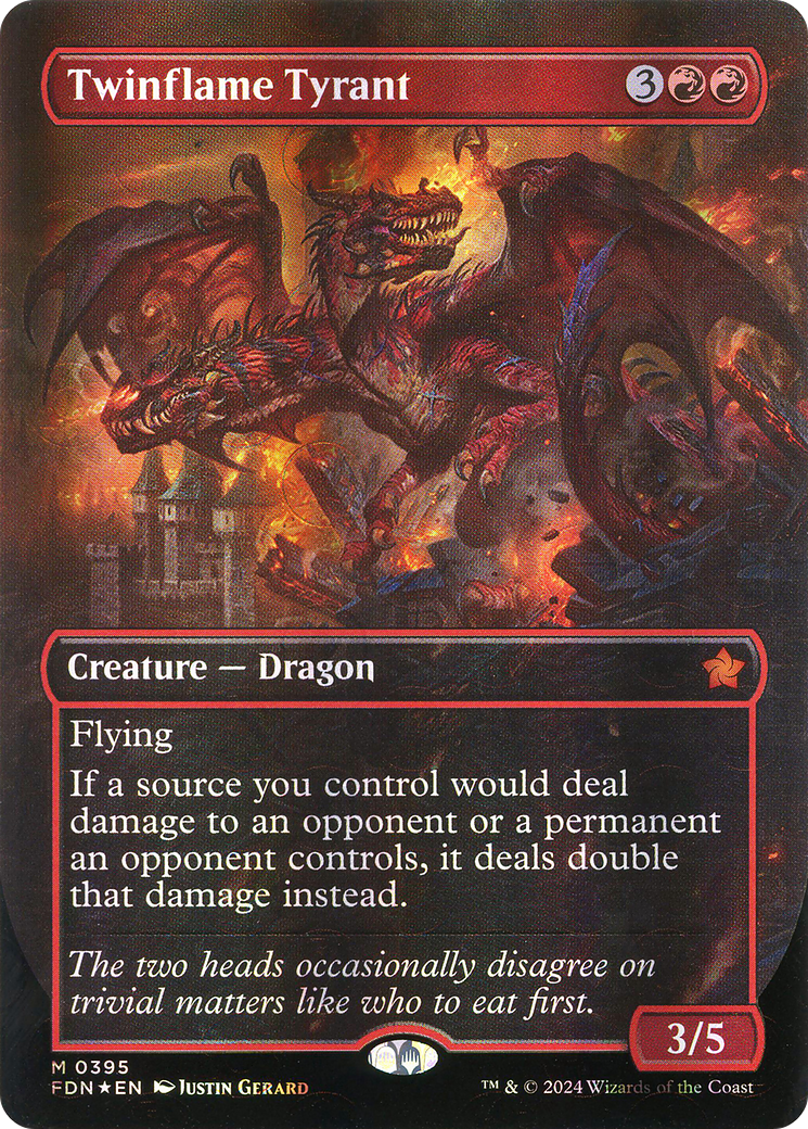 Twinflame Tyrant (FDN-395) - Foundations (Borderless) Foil