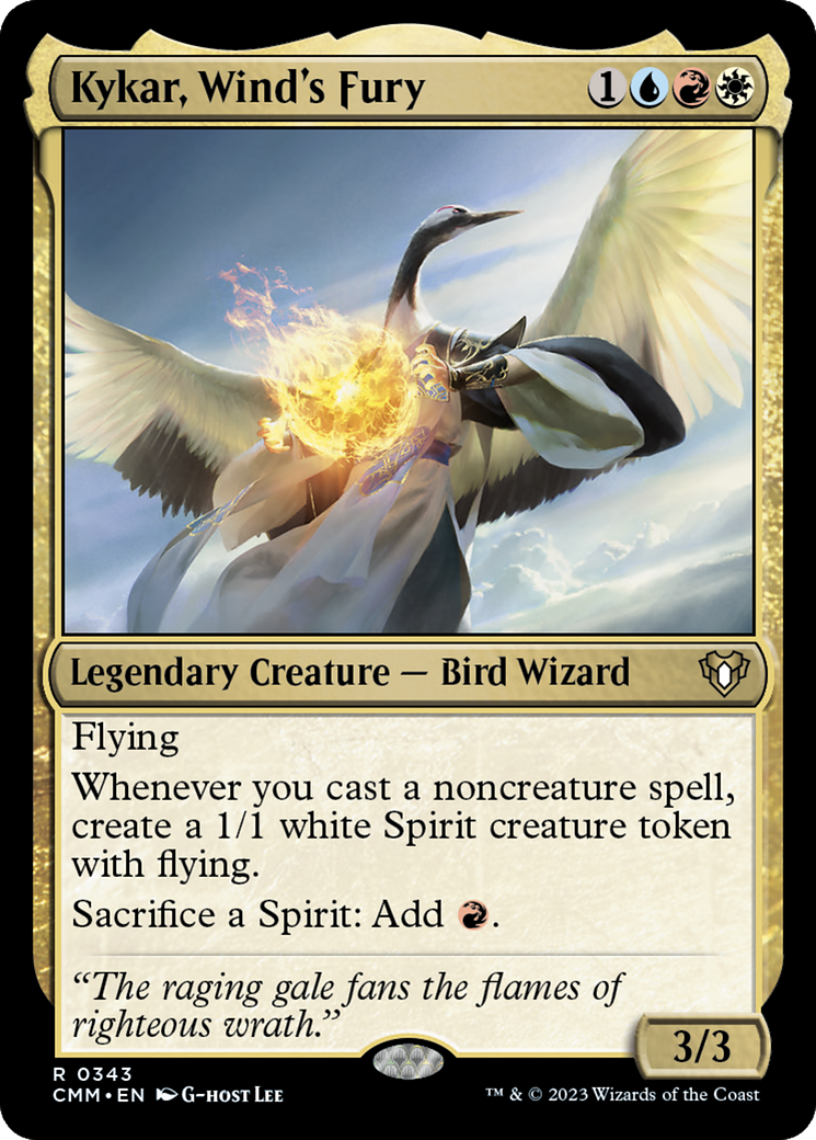 Kykar, Wind's Fury (CMM-343) - Commander Masters Foil