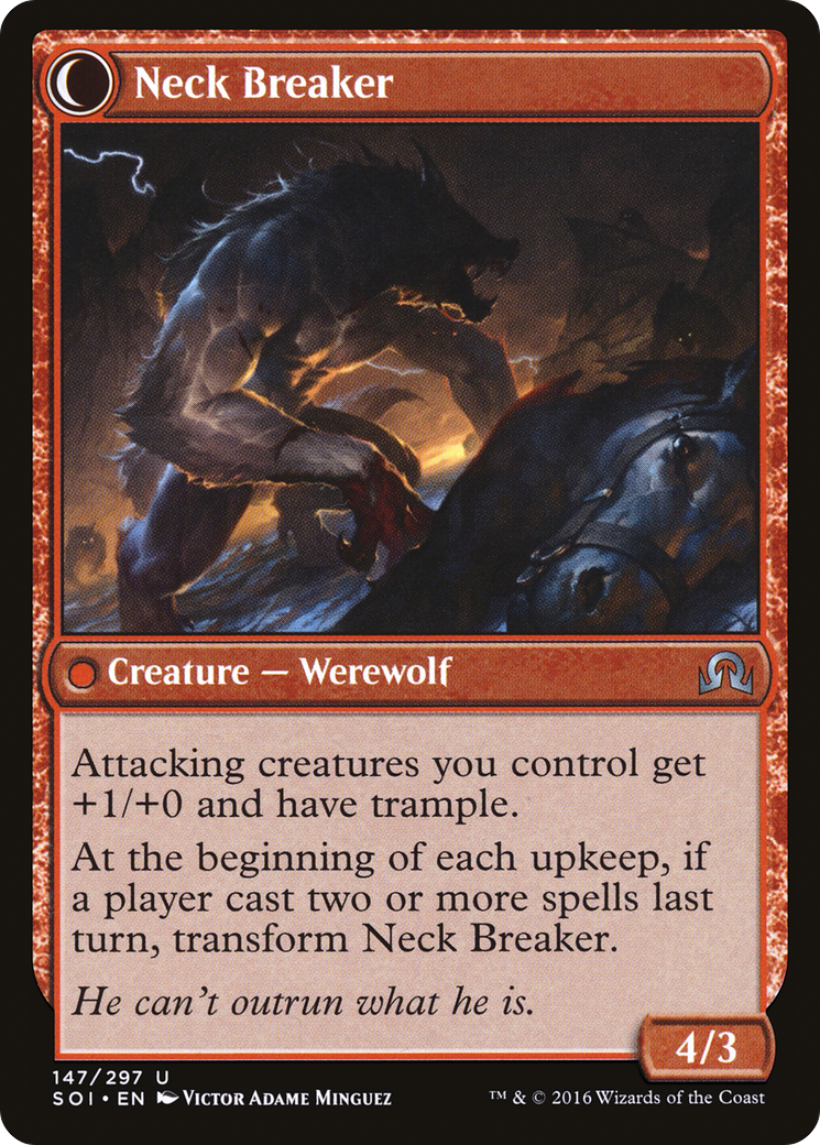 Breakneck Rider // Neck Breaker (SOI-147) - Shadows over Innistrad: (Double Faced Transform)