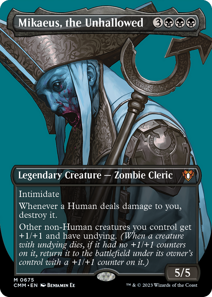 Mikaeus, the Unhallowed (CMM-675) - Commander Masters (Borderless) Foil