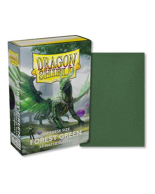 Dragon Shield Sleeves Japanese - Box 60 - Forest Green Matte