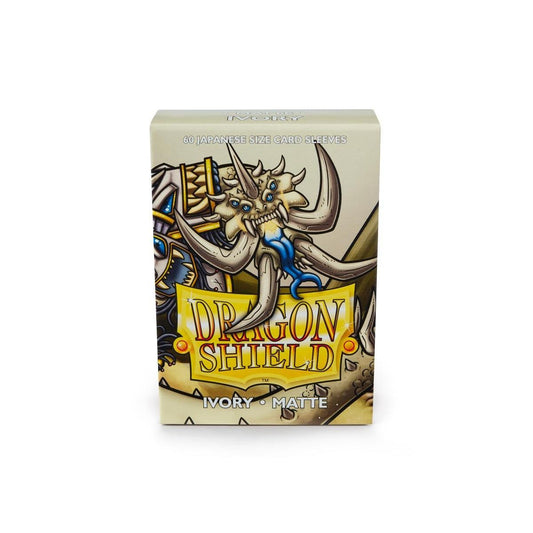 Dragon Shield: 60 Japanese Size Sleeves – Matte – Ivory