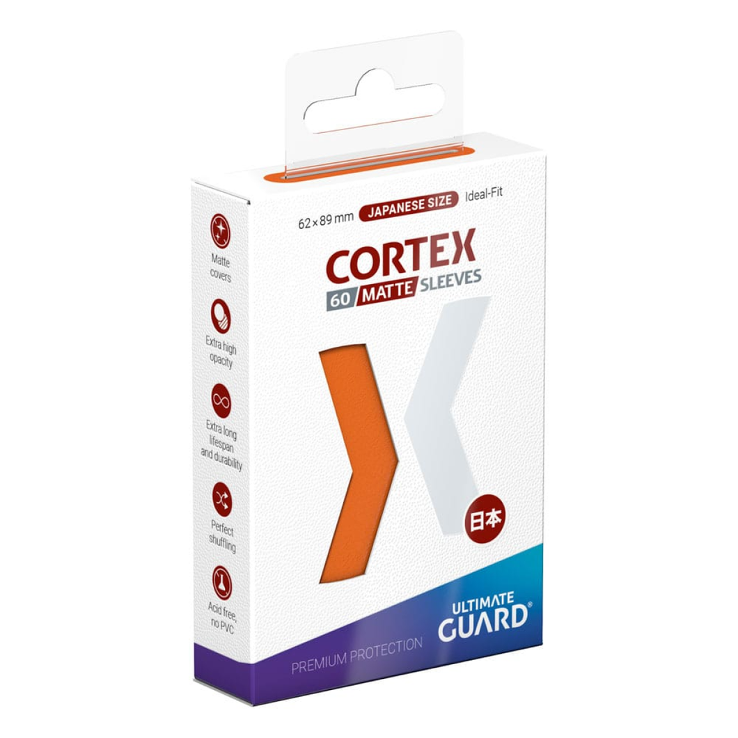 Ultimate Guard: Japanese Size Sleeves – Cortex Matte – Orange (60)