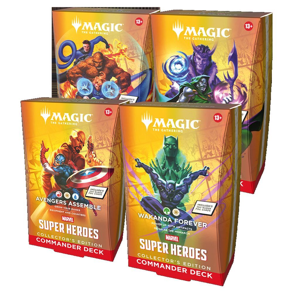 PREORDER! Magic Marvel Super Heroes - Collector Commander Deck Display