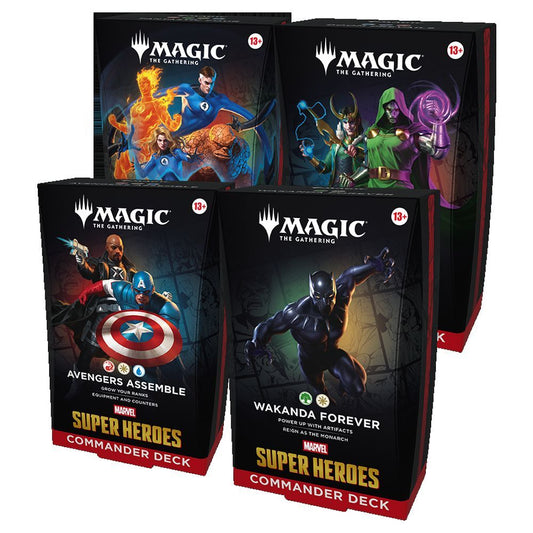 PREORDER! Magic Marvel Super Heroes - Commander Deck Display