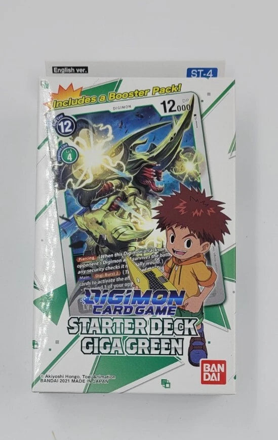 Digimon Card Game Series 4 Starter Deck 04 Giga Green