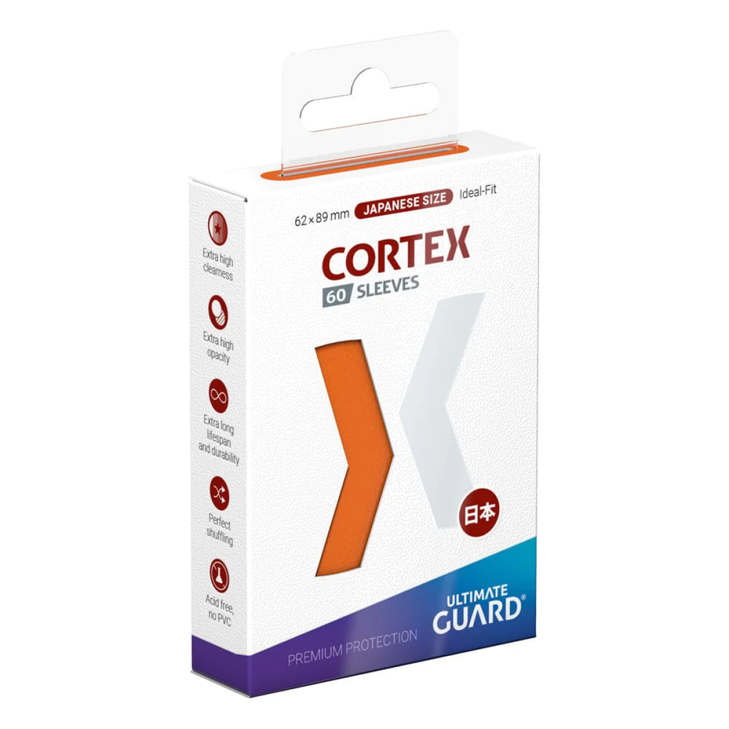 Ultimate Guard: Japanese Size Sleeves – Cortex – Orange (60)