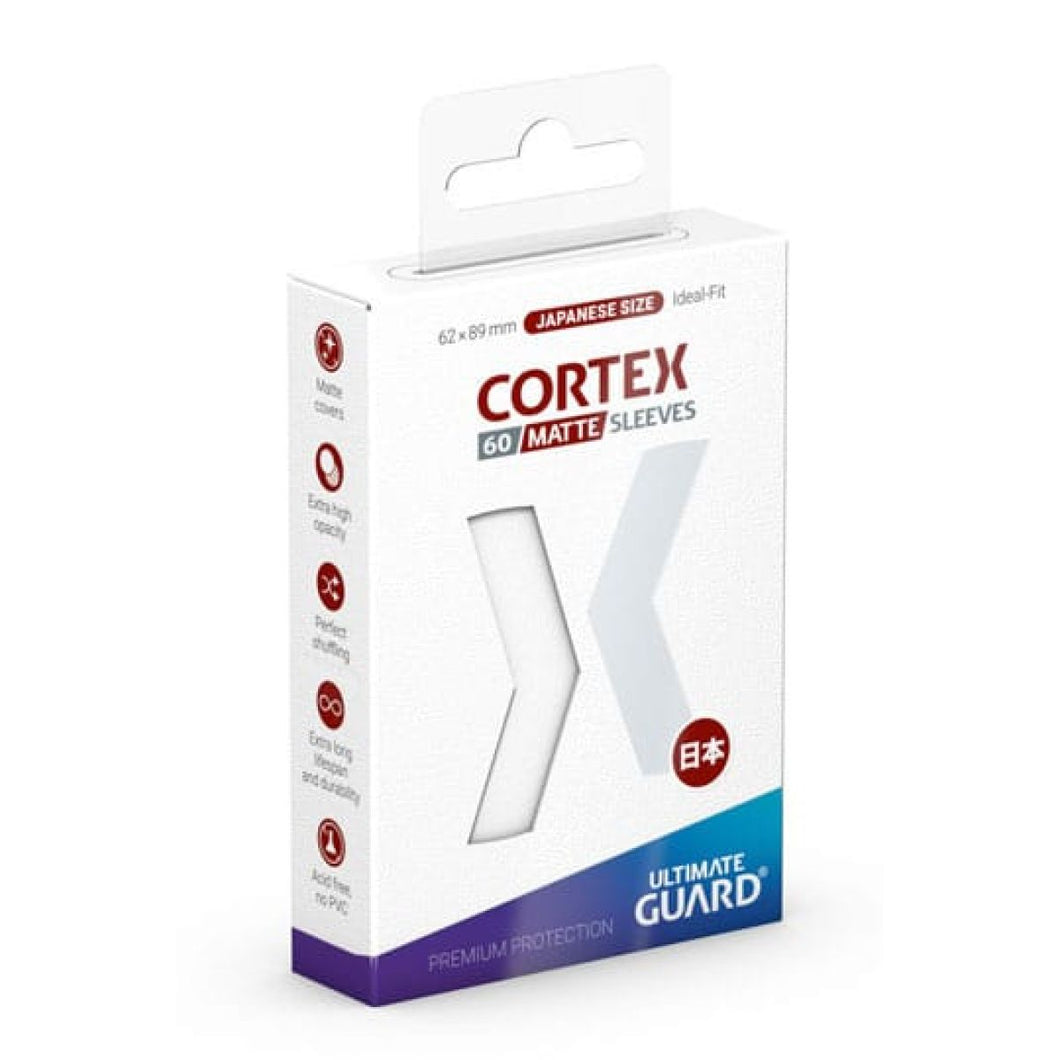 Ultimate Guard: Japanese Size Sleeves – Cortex Matte – White (60)