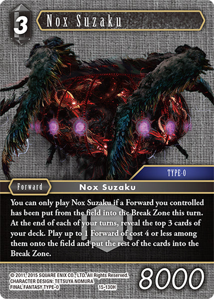 Nox Suzaku / Hero-Dark / Opus XV