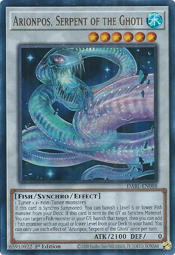 Arionpos, Serpent of the Ghoti / Ultra Rare / BABL / 1st Edition