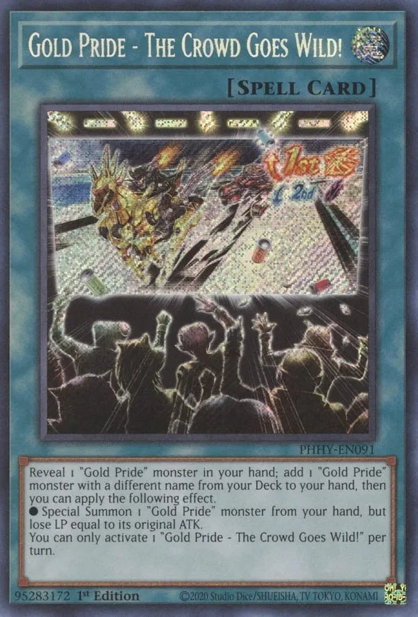 Gold Pride - The Crowd Goes Wild! / Secret Rare / PHHY / 1st Edition