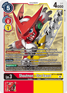 Shoutmon + Star Sword / Common / BT11