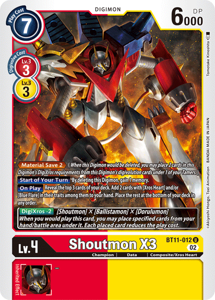 Shoutmon X3 / Uncommon / BT11