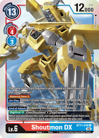 Shoutmon DX / Rare / BT11