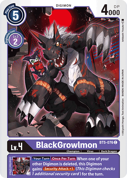BlackGrowlmon / Common / BT5