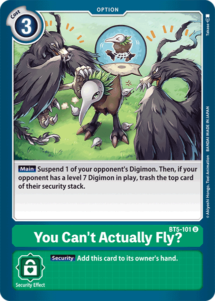 You Can't Actually Fly? / Uncommon / BT5