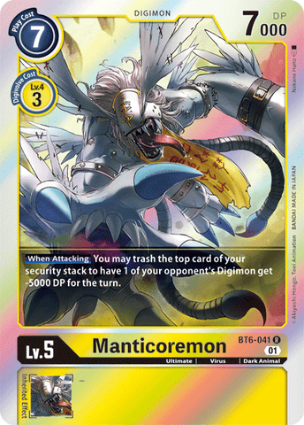 Manticoremon / Rare / BT6