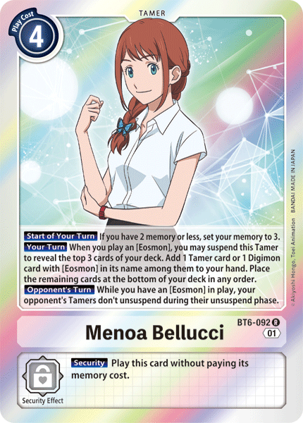 Menoa Bellucci / Rare / BT6