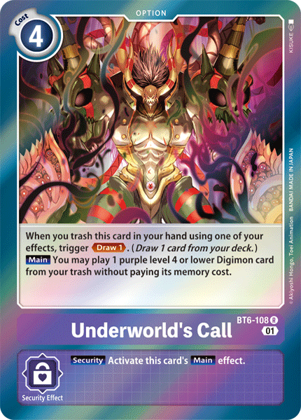 Underworld's Call / Rare / BT6